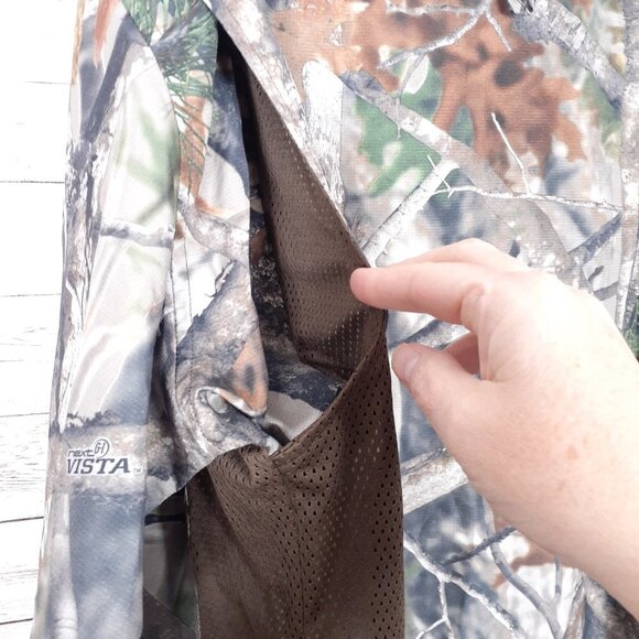 Field & Stream Mens Camo Button Up Shirt L Mesh Vents 166 - Picture 3 of 5